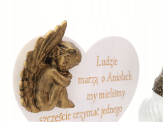 sviečka pre dieťa s 3D anjelom, náhrobný kameň + gravírovanie